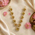 Golden Flower Ganpati Haar
