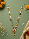 Golden Ganpati Silver Haar