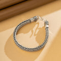 Heritage Weave Silver Bracelet