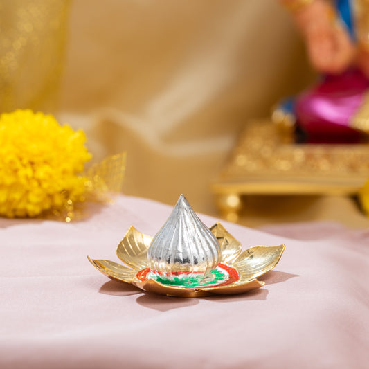 Modak with Gold Polish Flower
