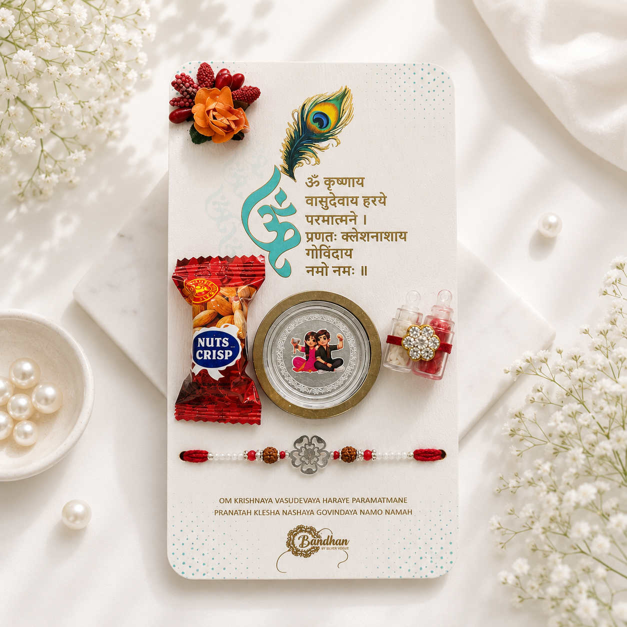 Krishna Shagun Rakhi Hamper