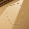 Linear Luxe Silver Chain