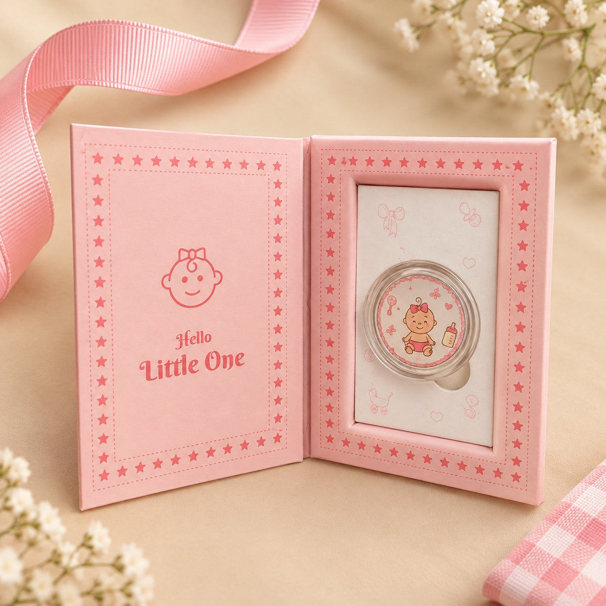 Little Princess Silver Baby Coin Gift Box