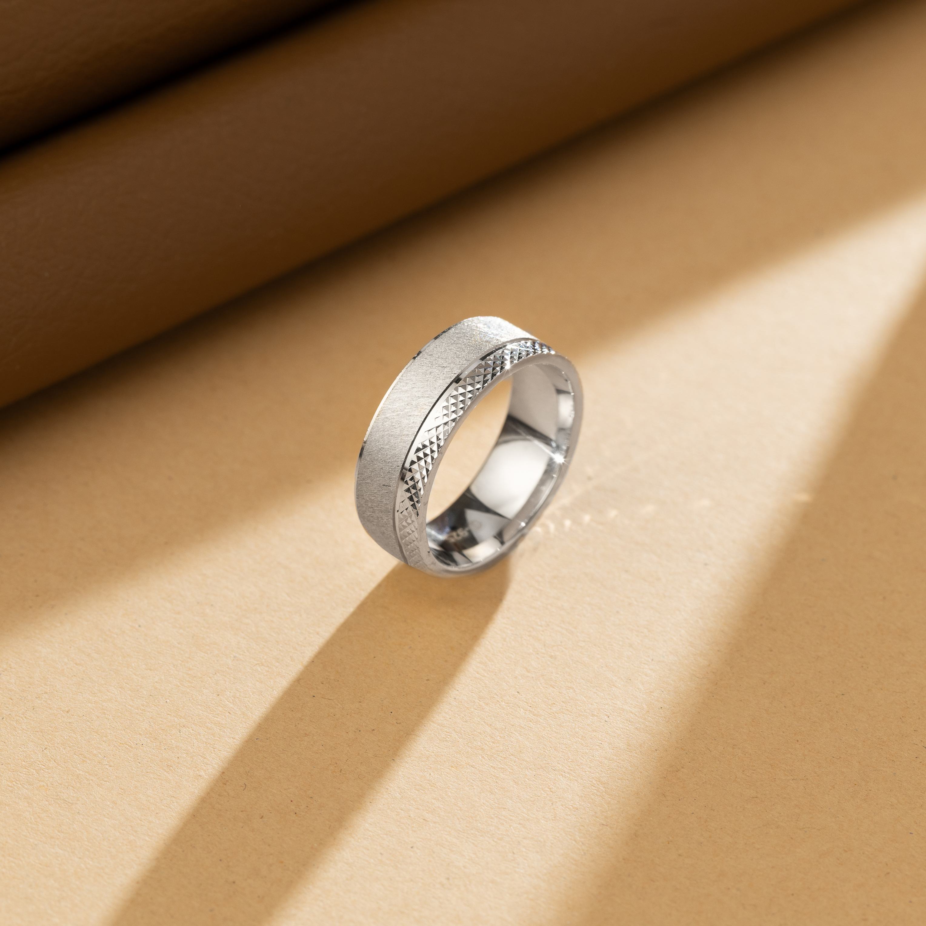 Matte Crest Band Ring