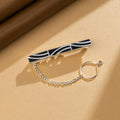 Midnight Crest Tie Clips