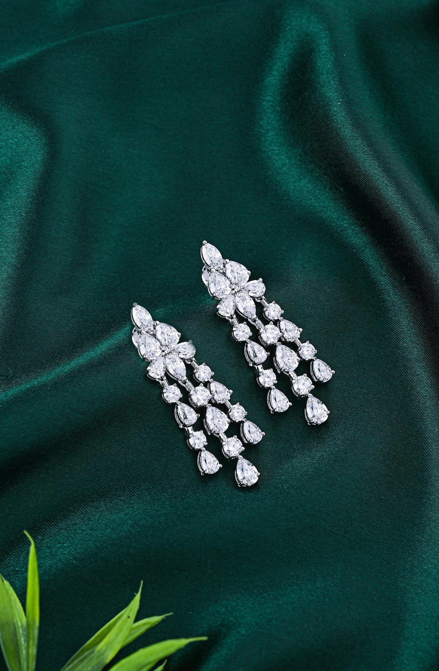 Moonveil Zircon Earrings