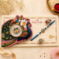 Neel Chakra Silver Rakhi Coin Gift Set
