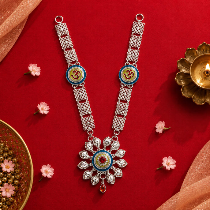 Om Silver Flower Haar