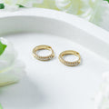 Pavé Huggie Earrings