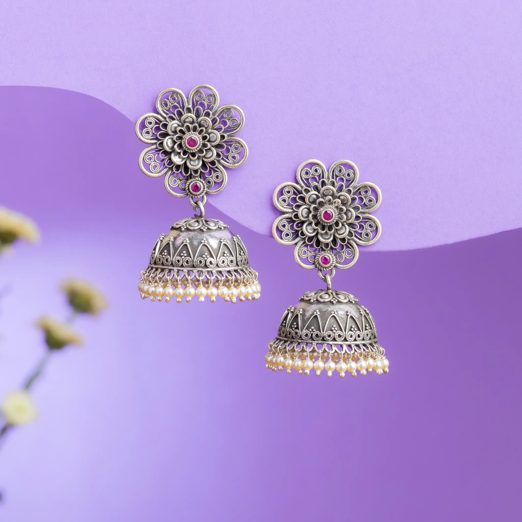 Poetry in a Pair Jhumka