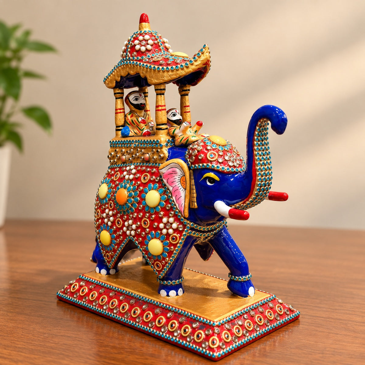 Royal Elephant Ambari Showpiece