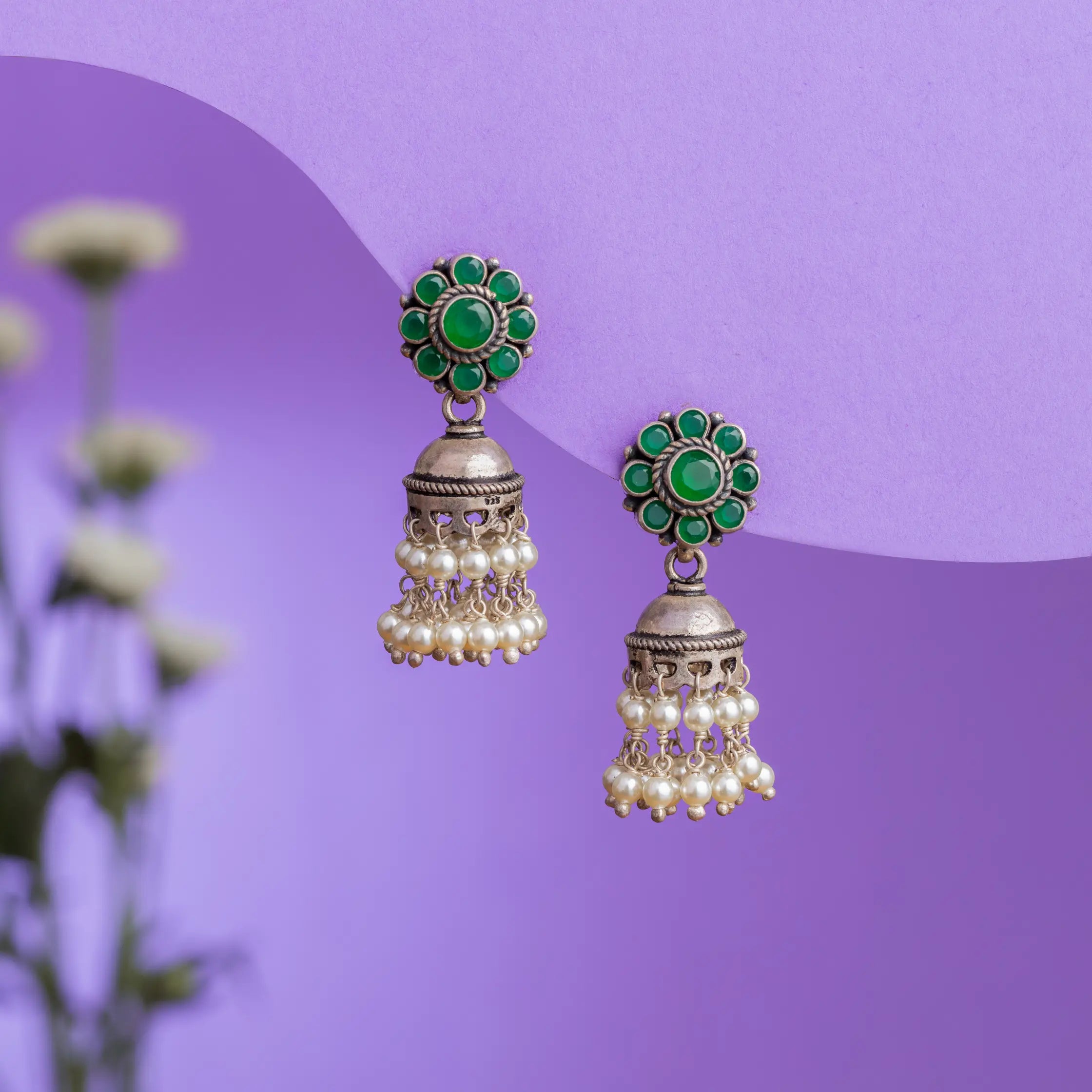 Royal in Green, Rooted in Grace Jhumka