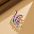 Ruby Fern Radiance Brooch