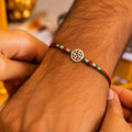 Rudra Chakra Silver Rakhi