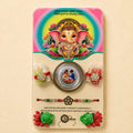 Shree Ganesha Floral Rakhi Hamper