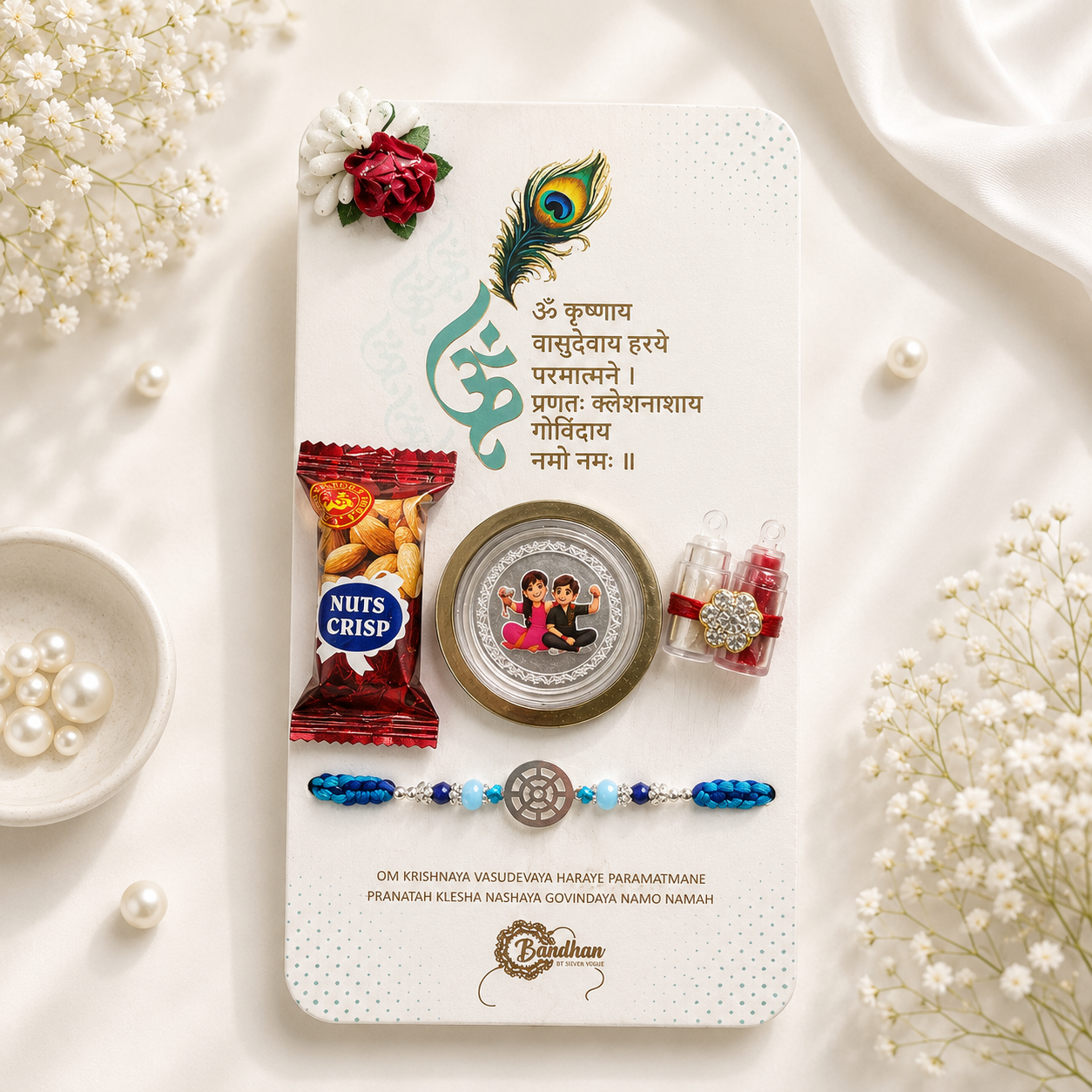 Shree Krishna Divine Blessings Rakhi Hamper