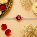 Shubh Om Silver Rakhi