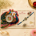Shubh Pushpa Silver Rakhi Coin Gift Set