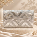 Silver Weave Clutch