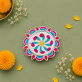 Spiral Flower Silver Plate