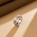Striato Harmony Band Ring