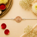 Trishul Damru Silver Rakhi