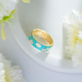 Turquoise Nazar Band Ring