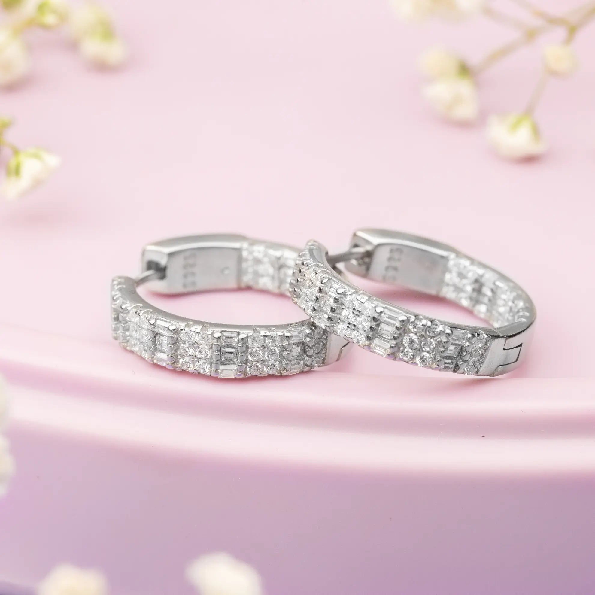 Twilight Sterling Hoops