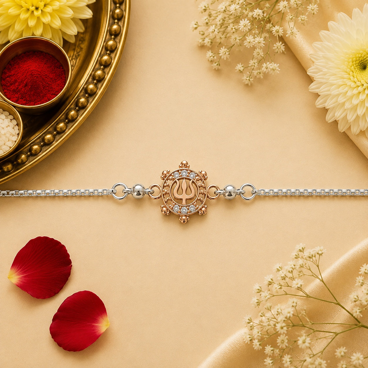 rishul Shakti Silver Rakhi
