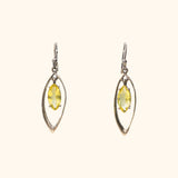 Golden Stone Hanging Earring