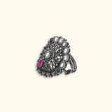 Devashree Silver Ring - Antique