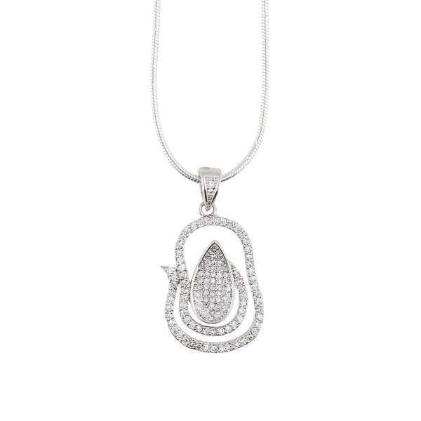 American Diamond Sterling Silver Pendant