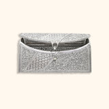 Glamourous Sparkling Silver Purse
