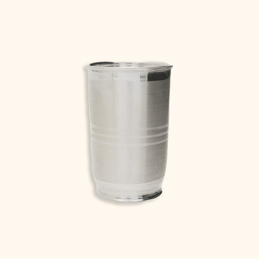 Small Premium Silver Band Glass