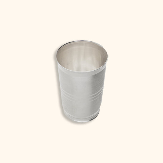 Small Premium Silver Band Glass
