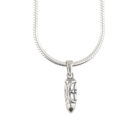 Carved Bullet Pendant