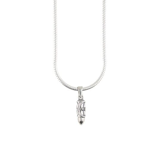 Carved Bullet Pendant