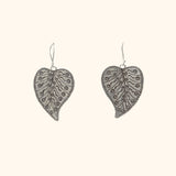 Leaf Shaped Hanging Earrings