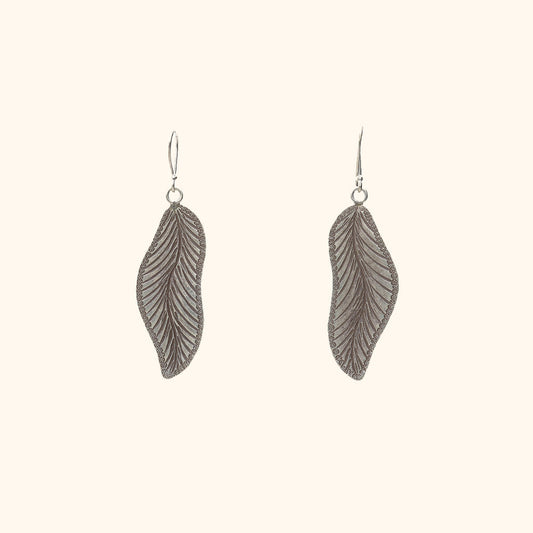 Leaf Shaped Hanging Earrings
