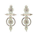 Adhya- Minakari Silver Earrings