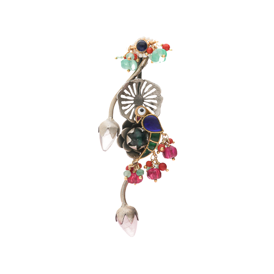 Nitya- Radiant Silver Earrings
