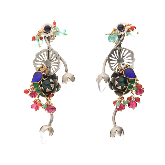 Nitya- Radiant Silver Earrings
