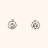 Round American Diamond Earrings