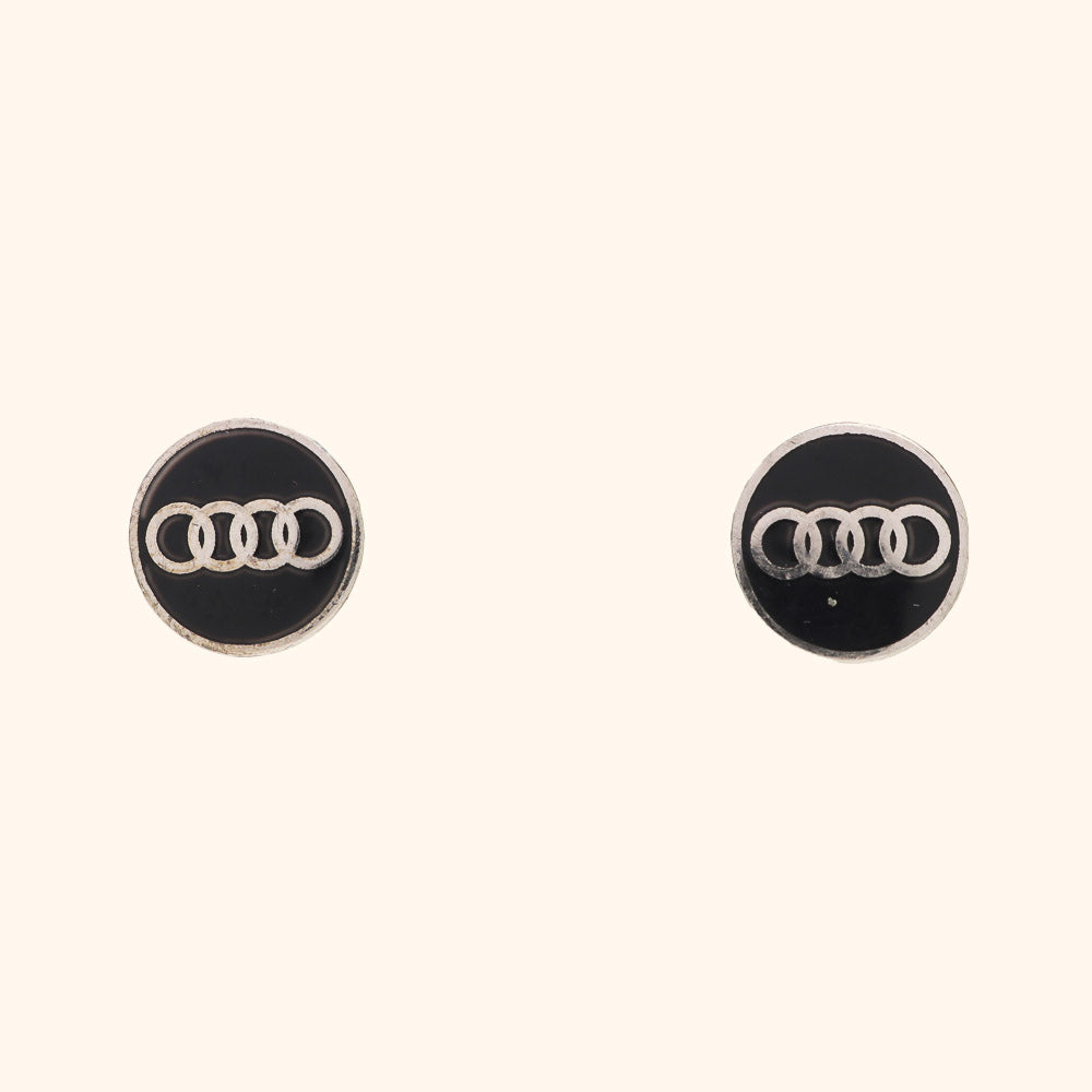 Audi Logo Round Earrings