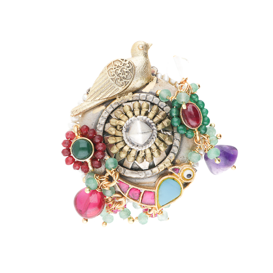 Aarav- Beaded Silver Ring