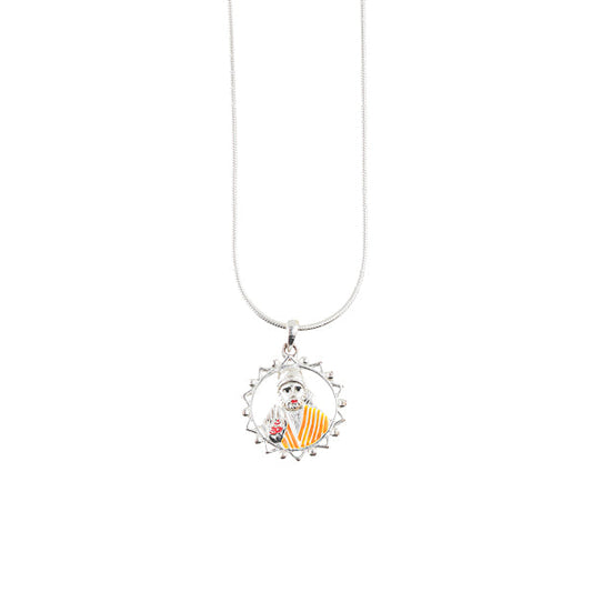 Sai Baba Meenakari Pendant