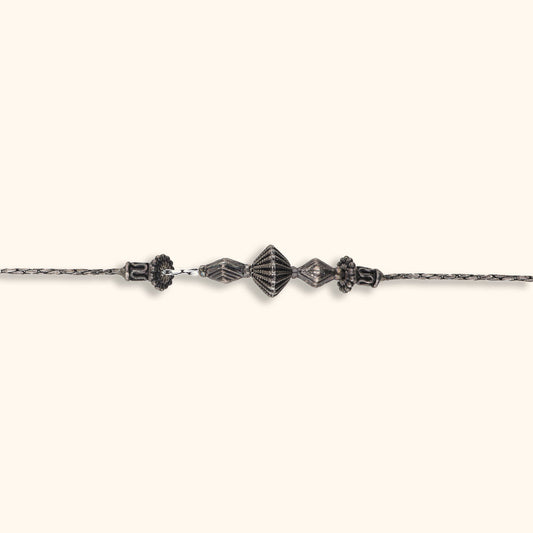 Antara - Oxidised Silver Bracelet