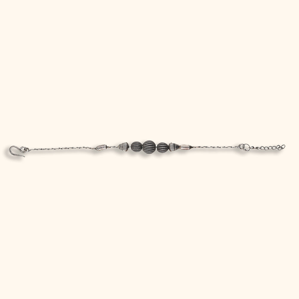 Atmaja - Oxidised Silver Bracelet